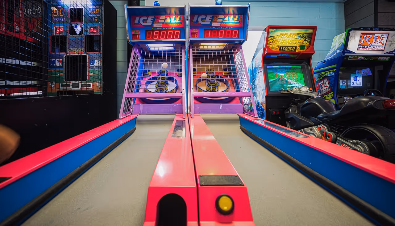 Arcade games at Ocean Isle Beach Pier